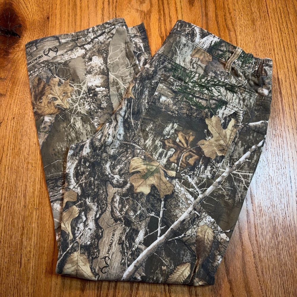 Realtree‎ Pants Mens Large (38X30) Camouflage Edge Camo Outdoors Hunting Camping